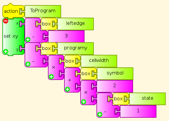 ToProgram action